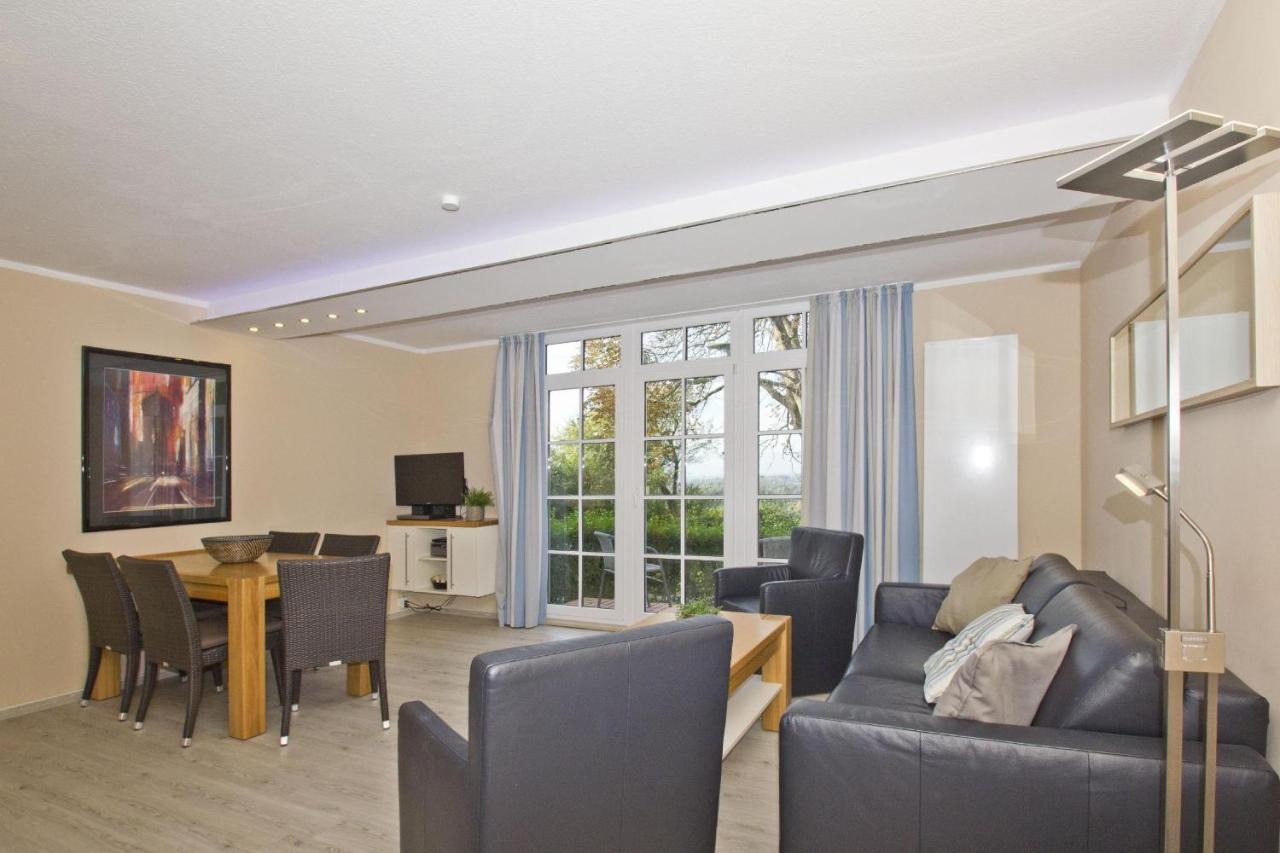 Haus Blick zur See FeWo 13 Gartennutzung, Terrasse, Sauna- und Schwimmbadnutzung im AHOI Sellin Goehren  Exterior foto