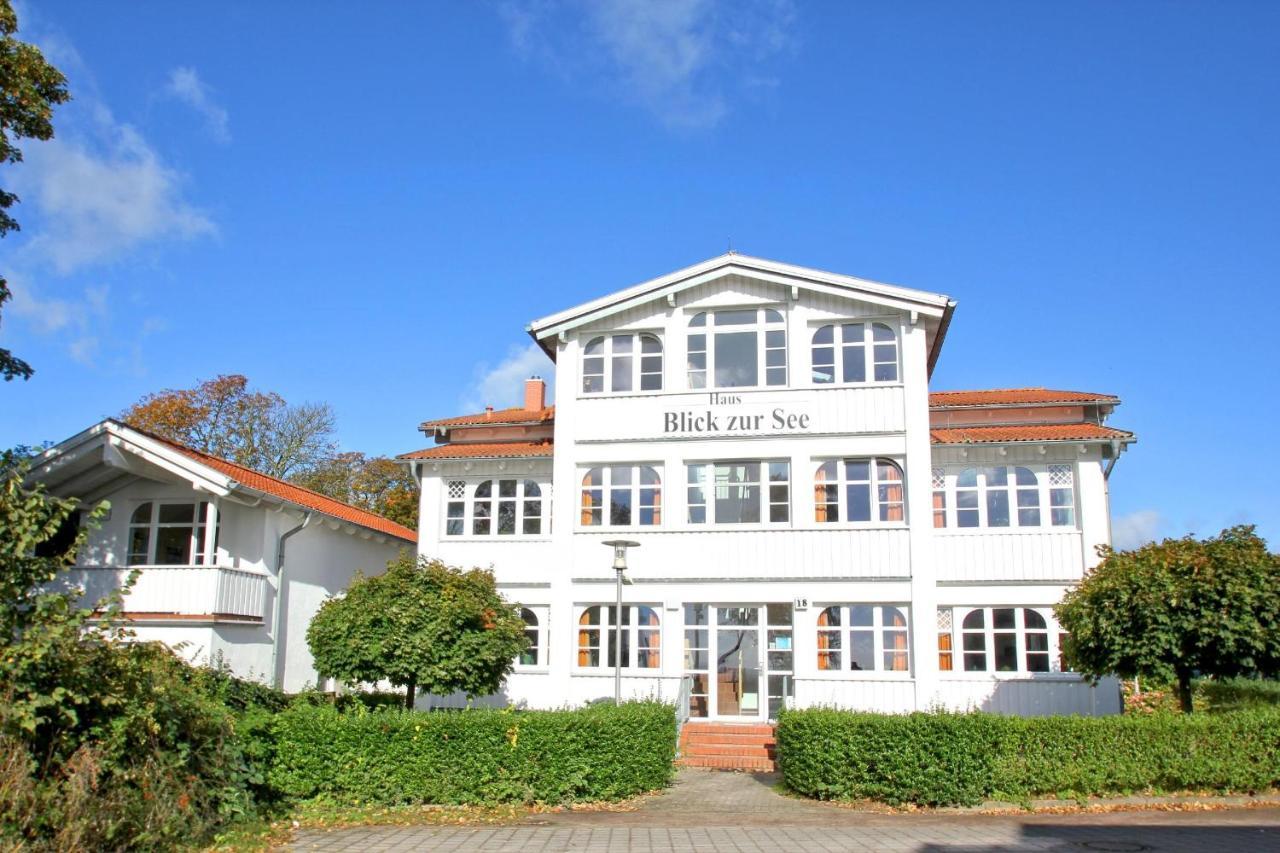 Haus Blick zur See FeWo 13 Gartennutzung, Terrasse, Sauna- und Schwimmbadnutzung im AHOI Sellin Goehren  Exterior foto