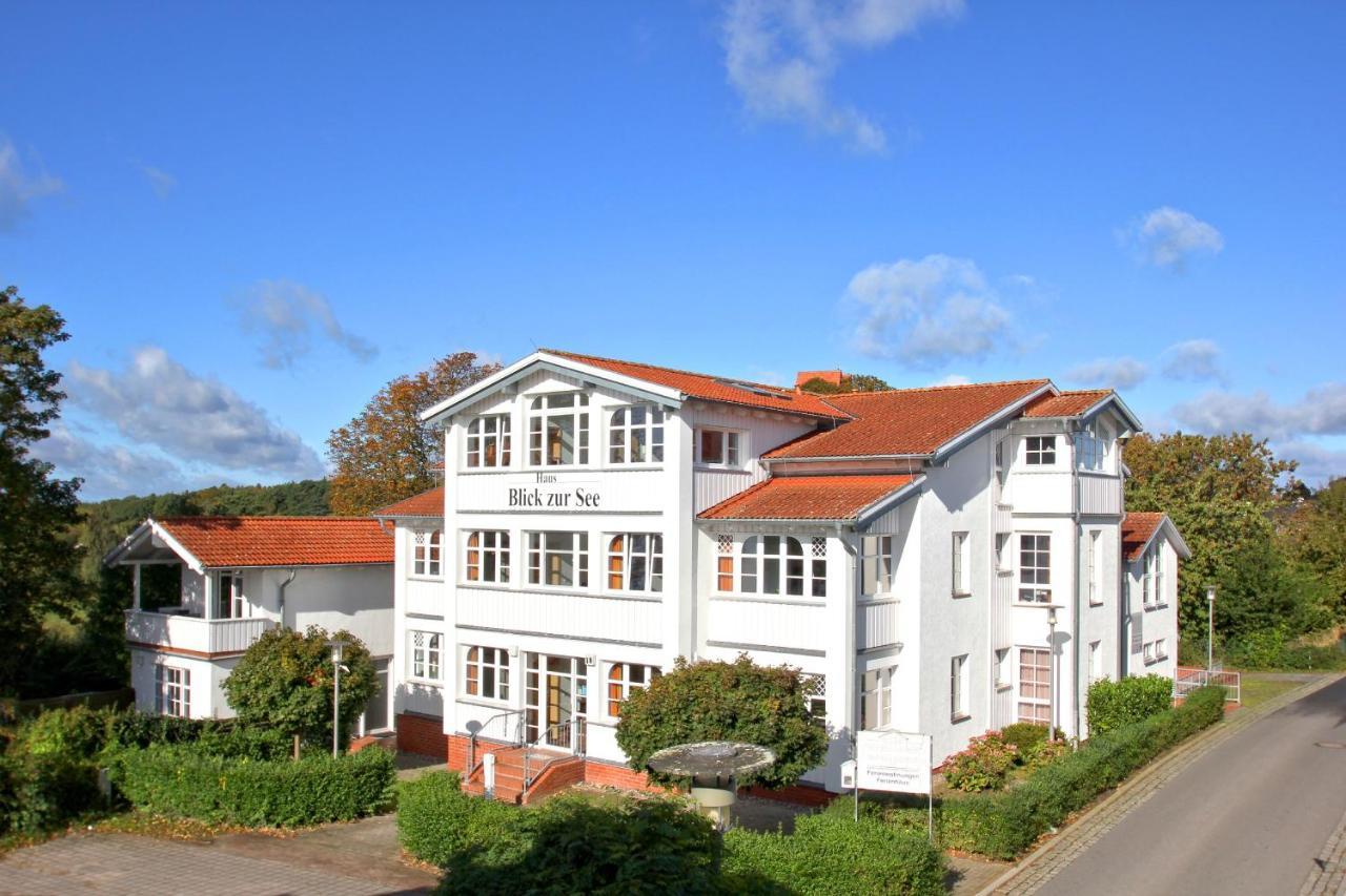 Haus Blick zur See FeWo 13 Gartennutzung, Terrasse, Sauna- und Schwimmbadnutzung im AHOI Sellin Goehren  Exterior foto