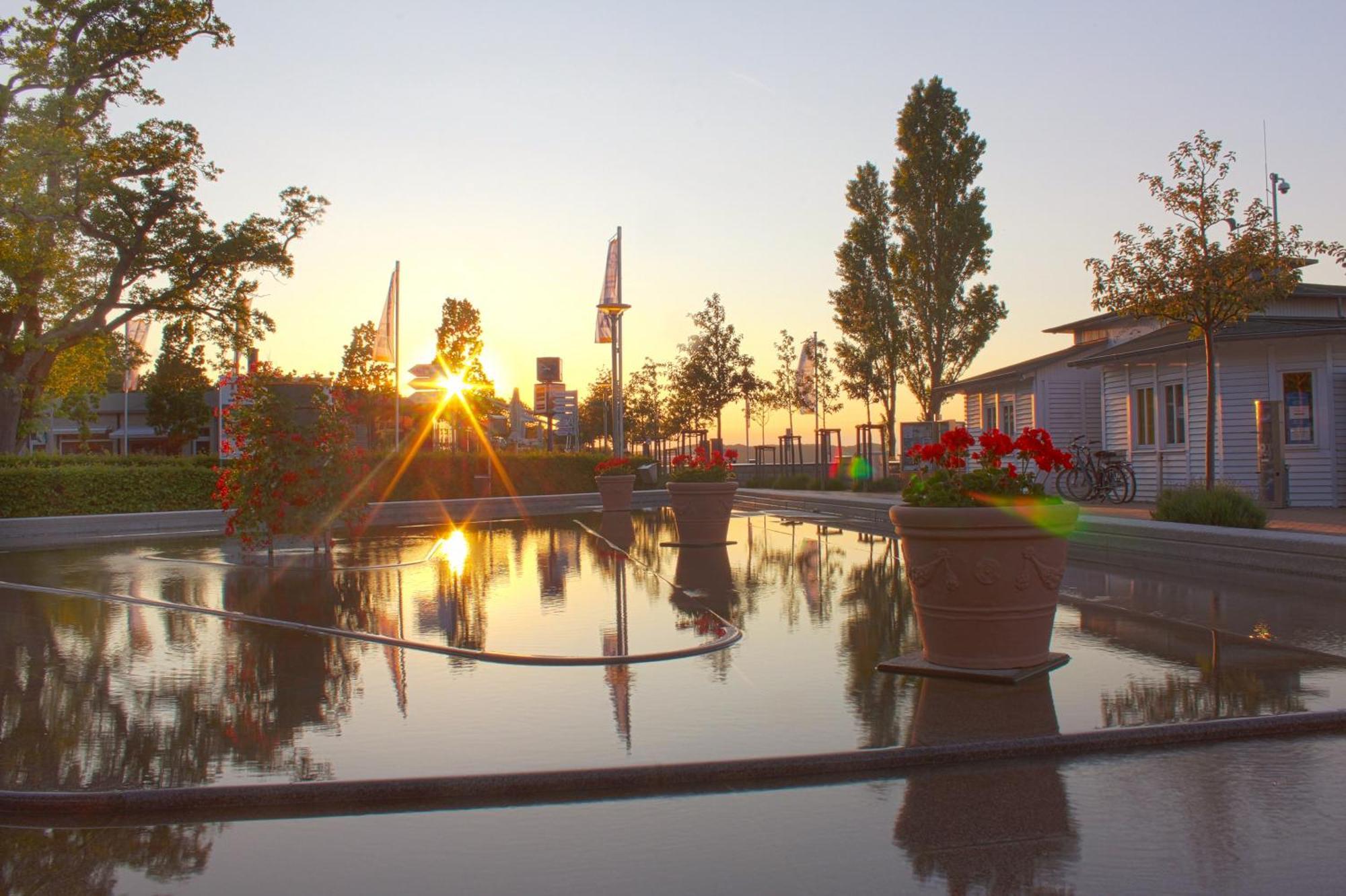 Haus Blick zur See FeWo 13 Gartennutzung, Terrasse, Sauna- und Schwimmbadnutzung im AHOI Sellin Goehren  Exterior foto